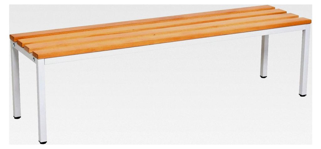 Sitzbank für Umkleideräume BxHxT: 100x42x40 cm, Umkleidesitzbank, Garderobenbank, Sportbank mit Echtholz für Fitnessstudio