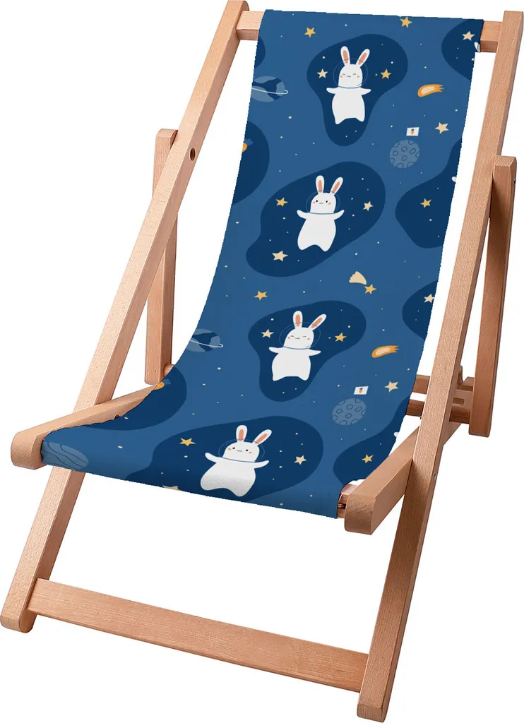 Sdraio Bambini Dreamroots in Legno Faggio 130kg Rabbit in the Space