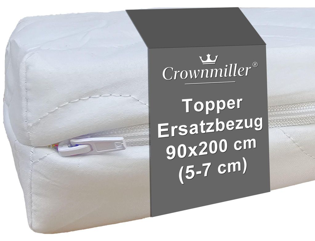 Crownmiller Topperbezug 90x200 cm für Topper Von 5-7cm, Produktbild 