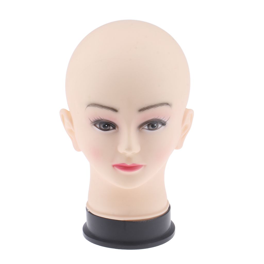 MagiDeal Weiß Weibliche Schaufensterpuppe Kopf Haar Perücken Schmuck 