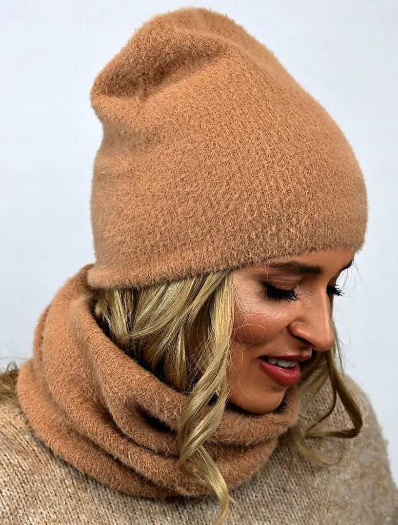 Set Sciarpa e Cappello Alpaca Caramello AL1 | Accessori Inverno 2026 - 11