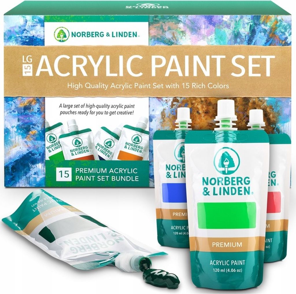Acrylfarben-Set 15-teilig Norberg & Linden