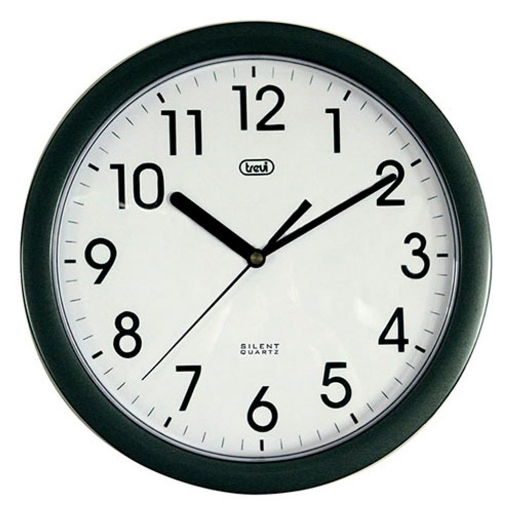 A close-up studio shot of a wall clock.