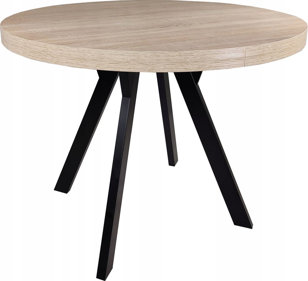 Kulatý rozkládací stůl METAL OAK SONOMA Ø90/190 Obrázek produktu 