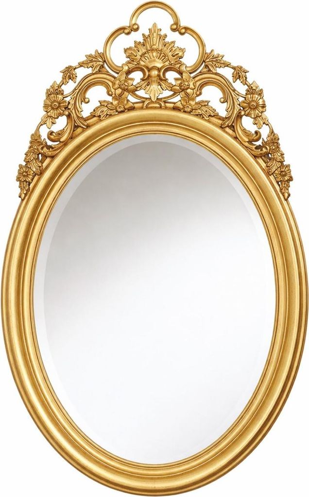 Casa Padrino Luxus Barock Spiegel Gold H. 121 cm - Barock Möbel - Italy