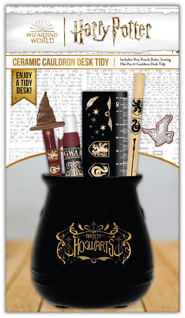 Harry Potter : Colourful Crest Cauldron Desk Tidy en Image du produit 