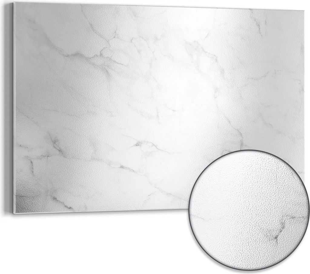 DEQORI Magnettafel Metall 60x40 cm 'Marmorplatte im Detail' Whiteboard Pinnwand Büro