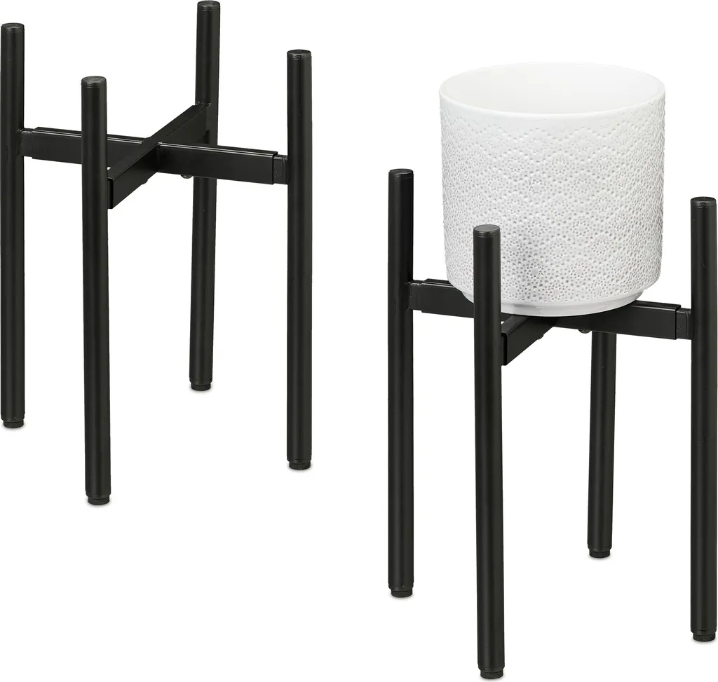 Support pour plantes ajustable lot de 2 pour décoration de salon