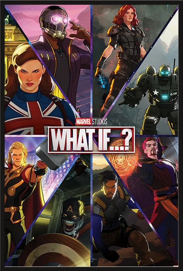 Déco Murale Marvel What If Encadrée 61x91,5 cm pour Bureau ou Salon