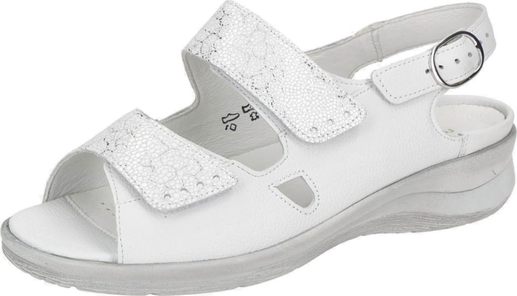 Waldläufer Merle Sandale weiss in Gr. 42