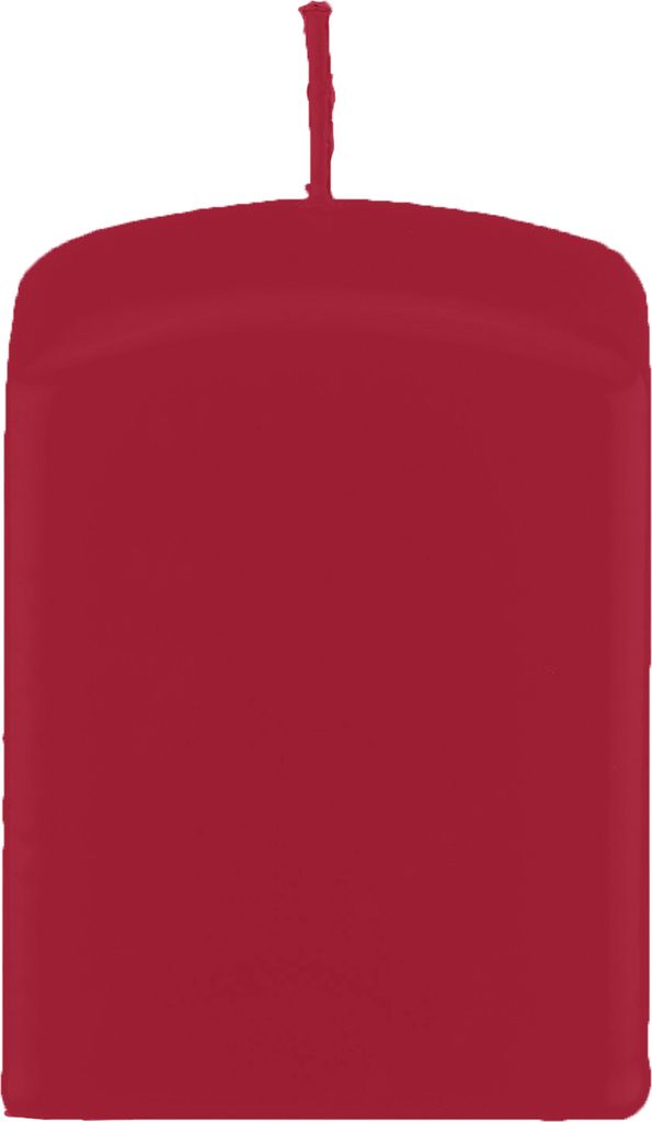 Quader, Quadratische Kerzen Burgund Rotbraun 100 x Ø 70/70 mm, 8 Stück