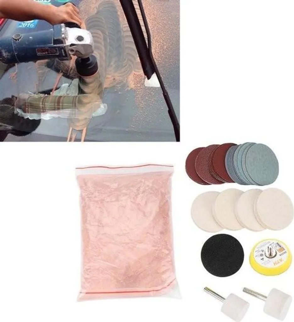 Comment enlever rayure sur vitre ? Kit polissage verre oxyde de cérium - 4