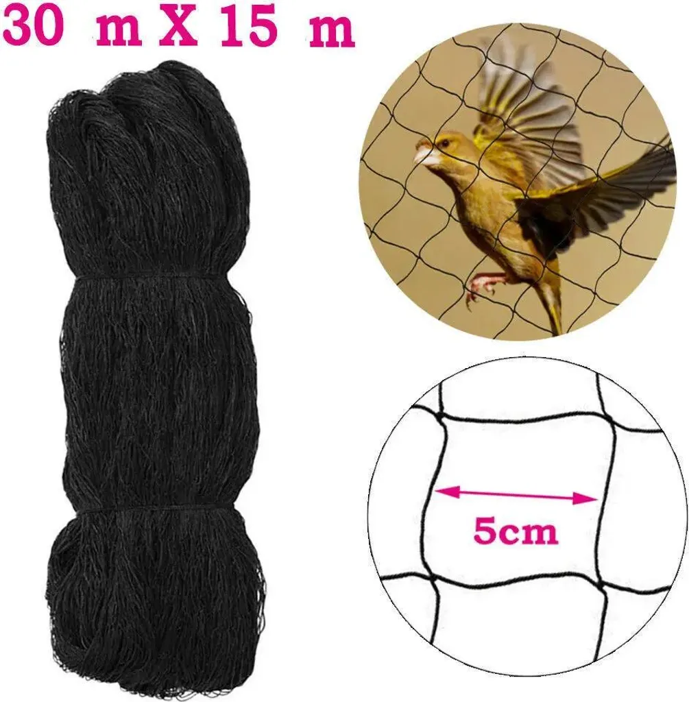 Filet Anti-Oiseaux Nylon : Solution Durable contre Dégâts au Jardin - 11