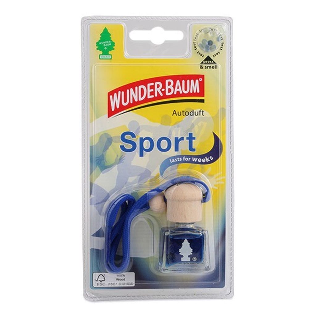 Wunder-Baum Sport, Flüssiger Lufterfrischer, Blau, Auto Produktbild 