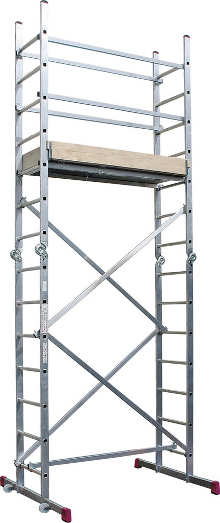 Krause 916273 Alu-Gelenkgerüst Arbeitshöhe 4,85 m Produktbild 
