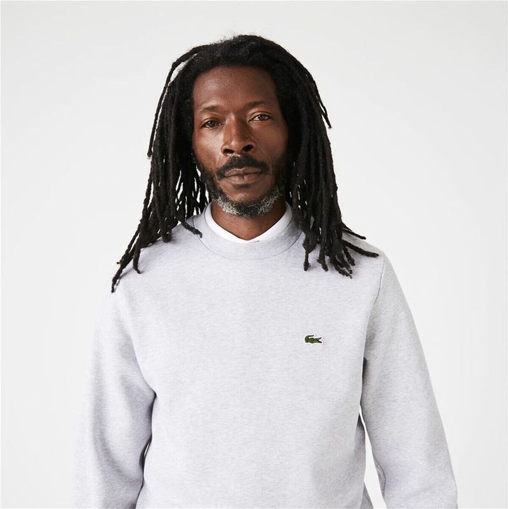 Lacoste Sweatshirt aus gebürsteter Baumwolle, Grau L Produktbild 17