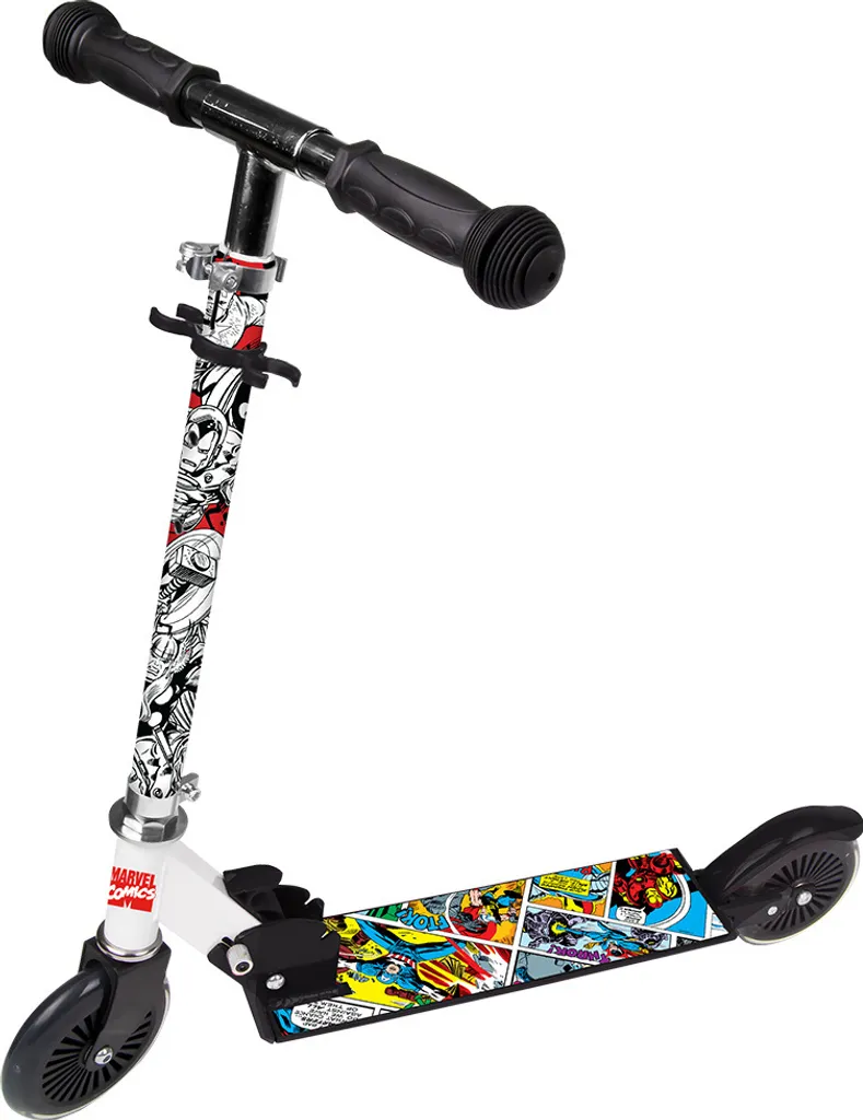 Trottinette pliable stable Marvel Avengers avec frein sécurisé pour enfant