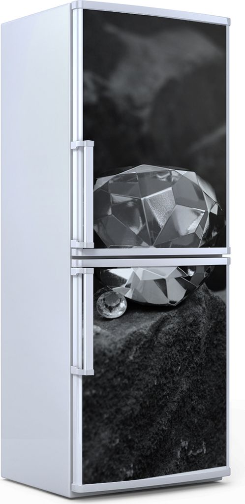 Kühlschrankdekoration 70x180 cm Aufkleber auf dem Kühlschrank - Diamanten Edelsteine