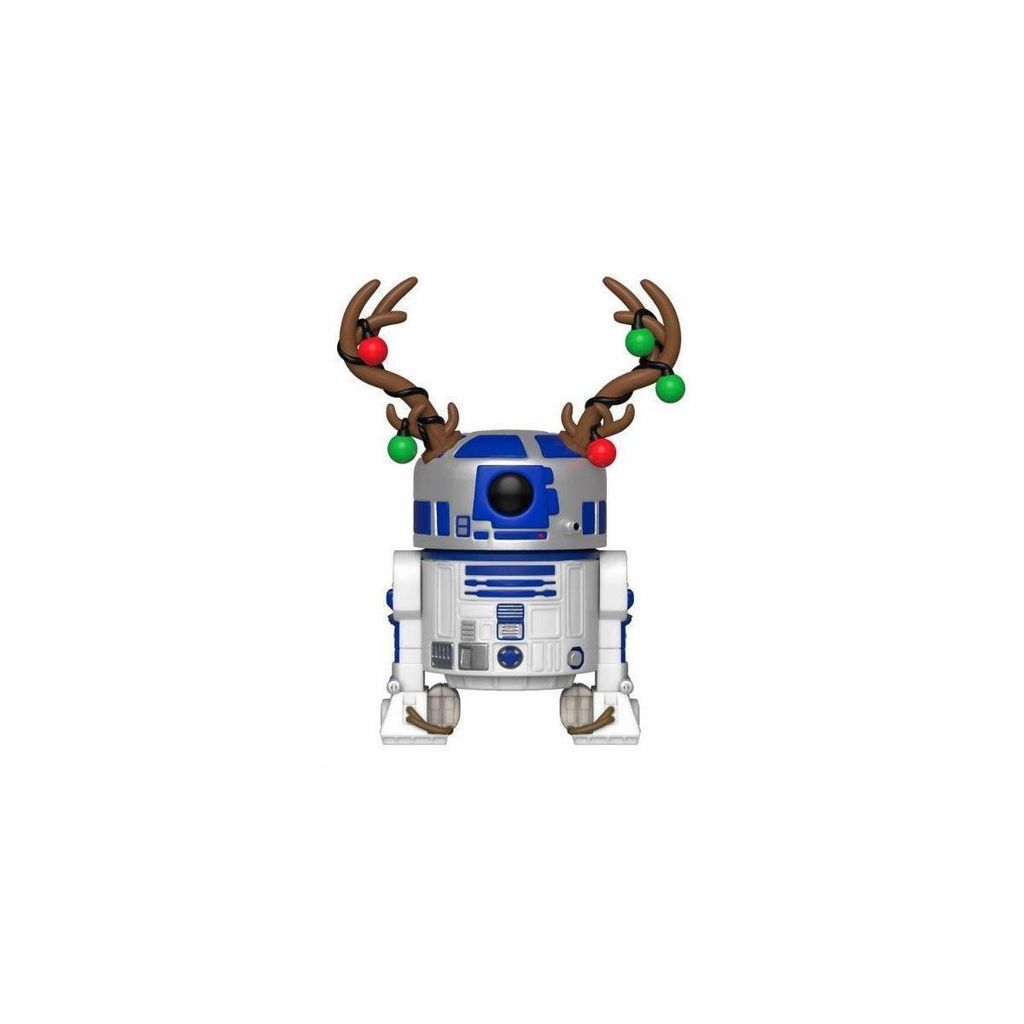 Funko Pop! Star Wars - Świąteczny R2-D2 z Rogami - Figurka Immagine del prodotto 