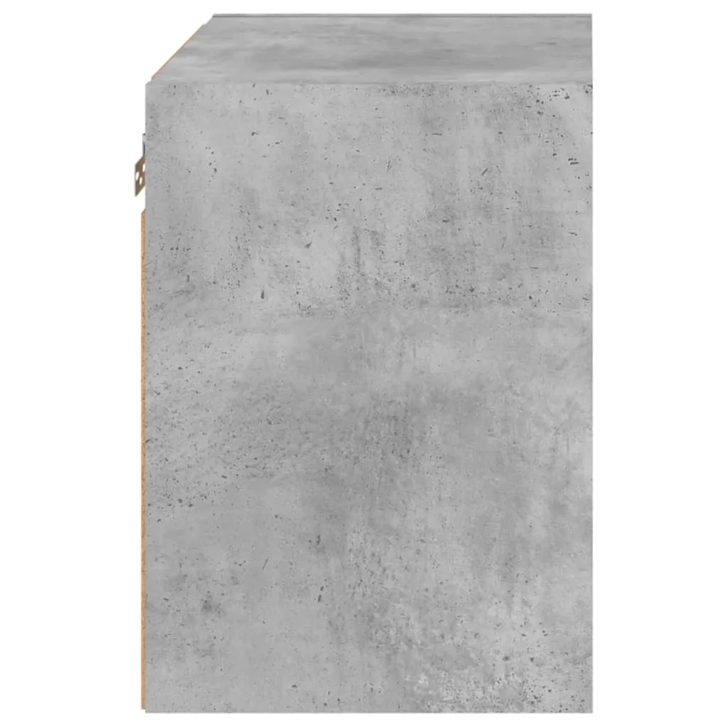 Comodino a Muro con LED Grigio Cemento - Robusto e Facile da Montare - 8