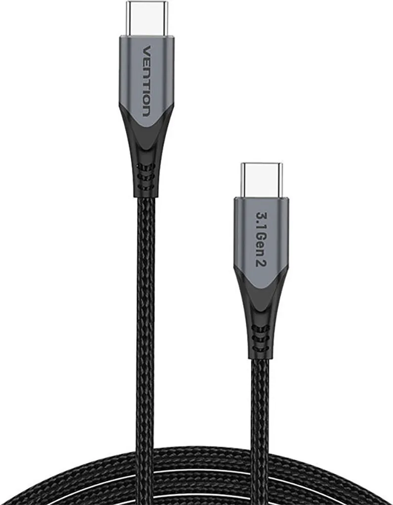 USB-C to USB-C 100W Vention TAHHF 5A 1m USB 3.1 Gen2 4k cable (gray) - 4