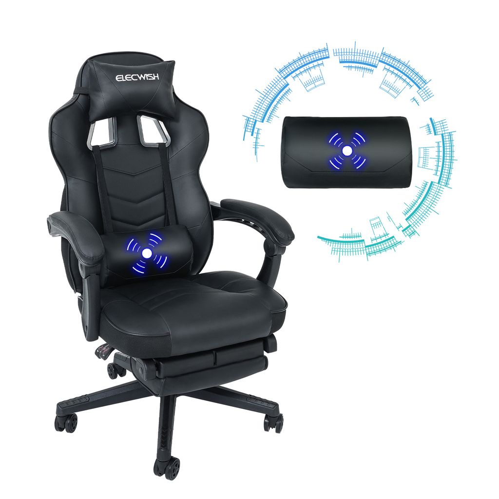 Massage Bürostuhl Schreibtischstuhl Drehstuhl Chefsessel Gaming Stuhl 150Kg DE 