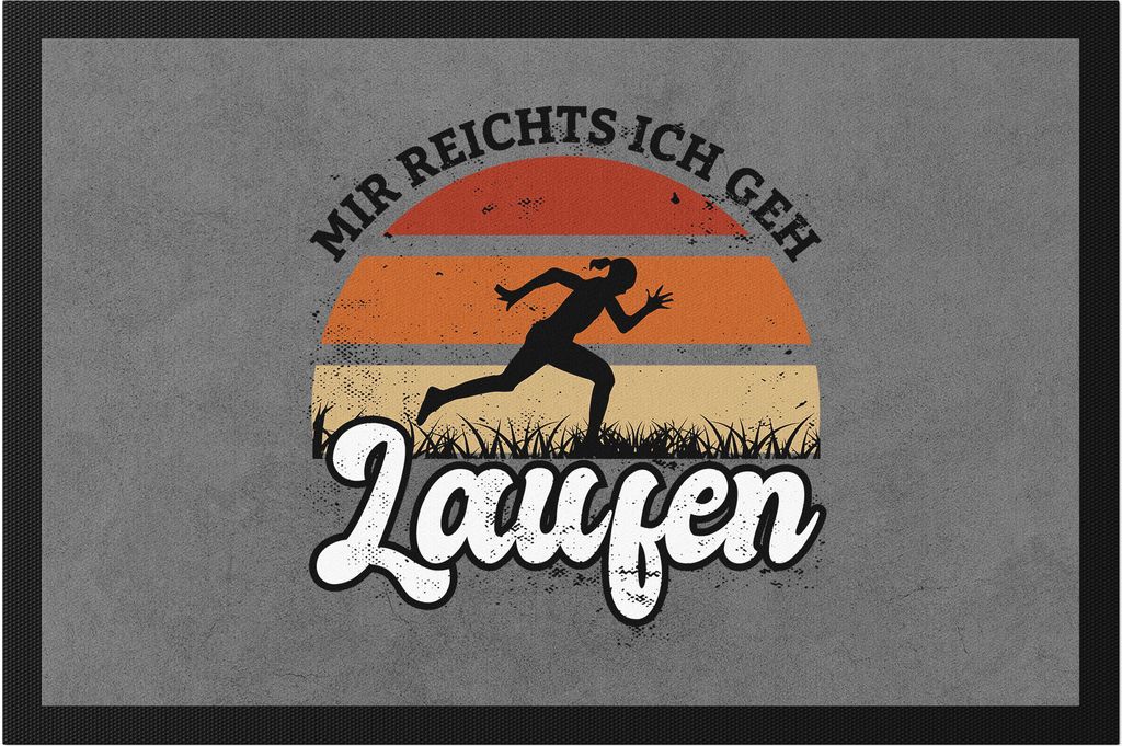 Mir Reichts Ich Geh Laufen Fußmatte Läuferin Laufen Sport Leben Hobbie Laufschuhe Joggen Running Laufhose Freizeit