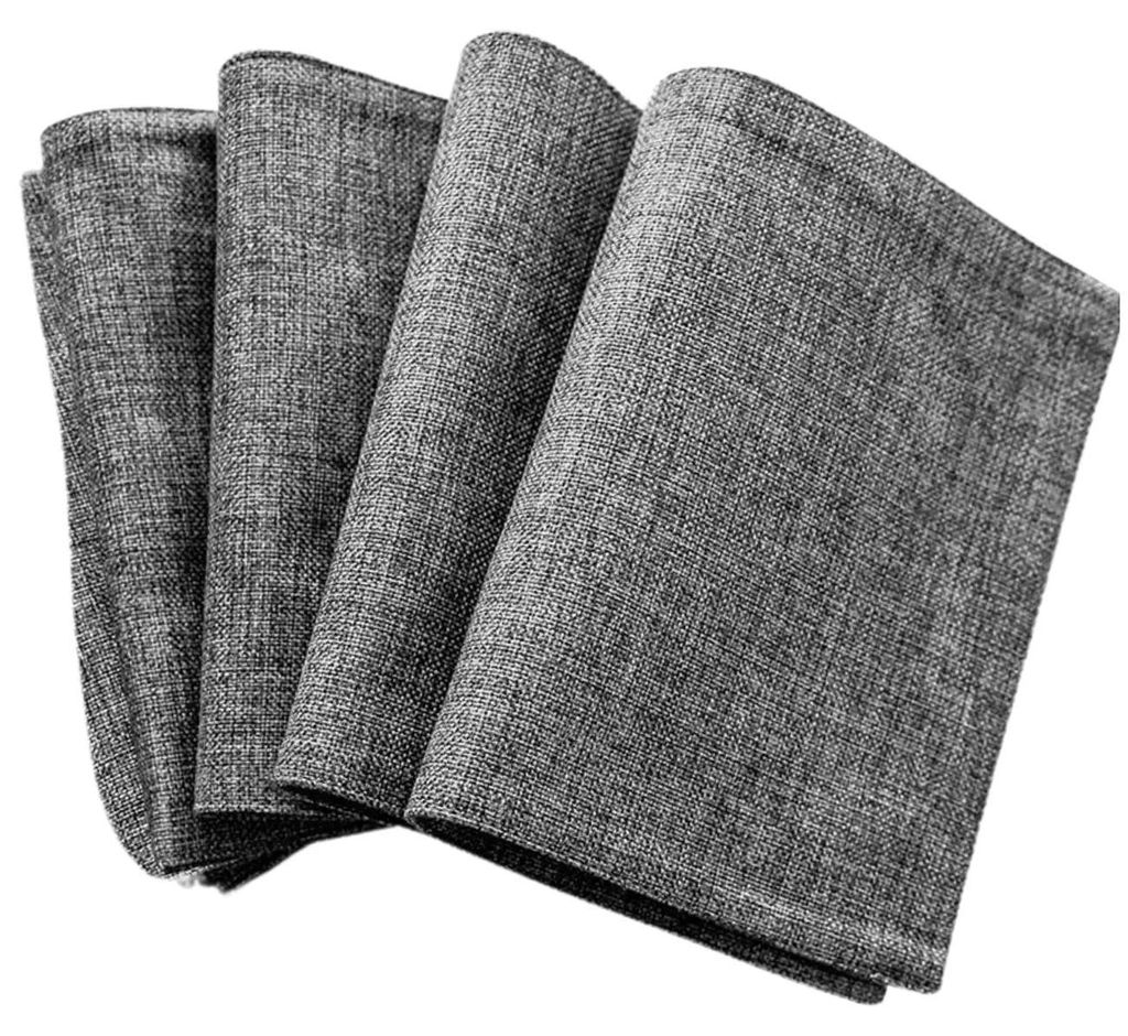Tischsets aus Leinen, rutschfest, 4er-Set, 48 x 33 cm