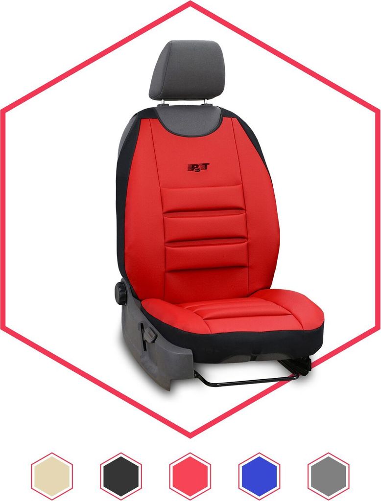 Sitzbezüge Auto Universal Schonbezug Autositzbezüge Sitzauflage für VW T6 Rot