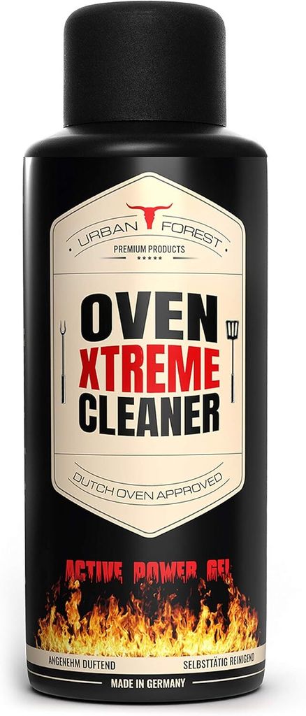 Grillreiniger Gel Paste extra stark als Backofen &Grillreiniger Fettlöser für Grill löst Verkrustungen ohne Aufheizen & Gerüche von URBAN FORES...