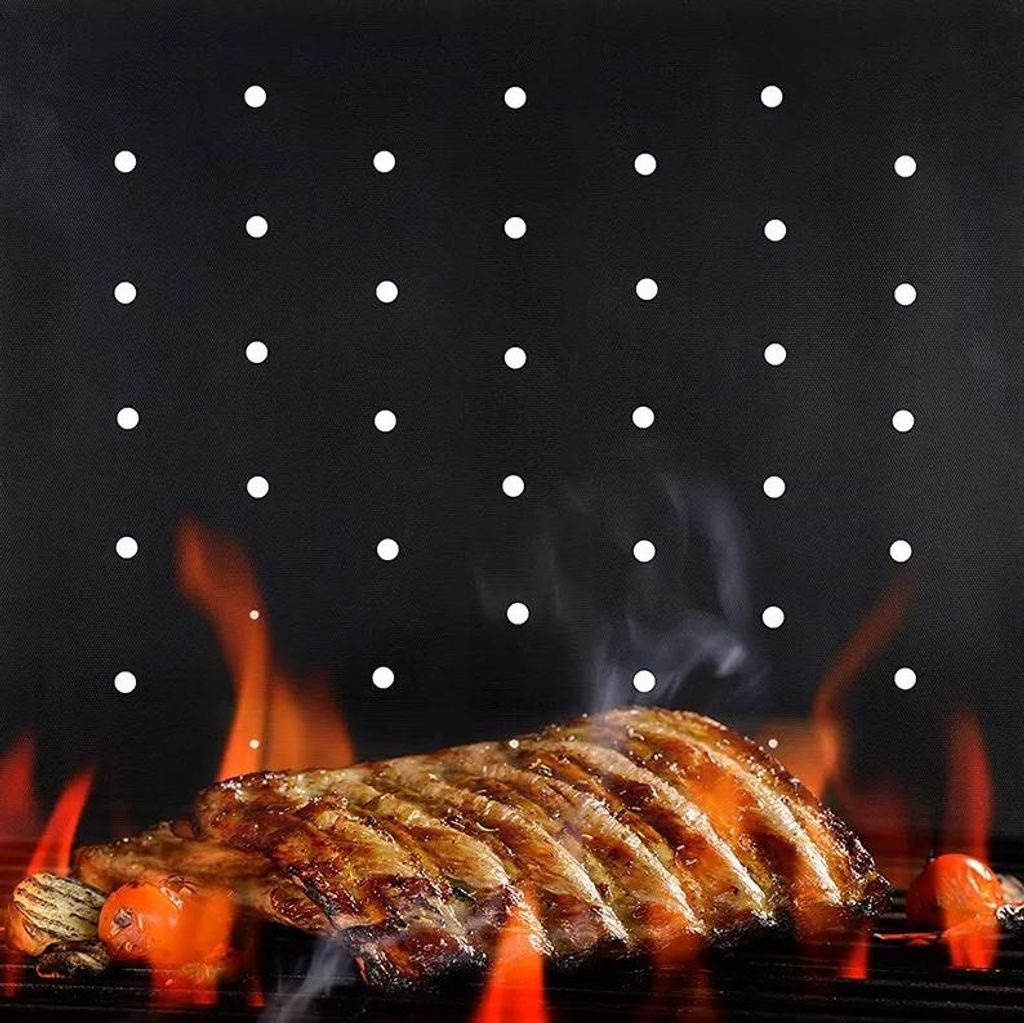 Teflon Grillmatte mit mehreren Löchern zum Grillen