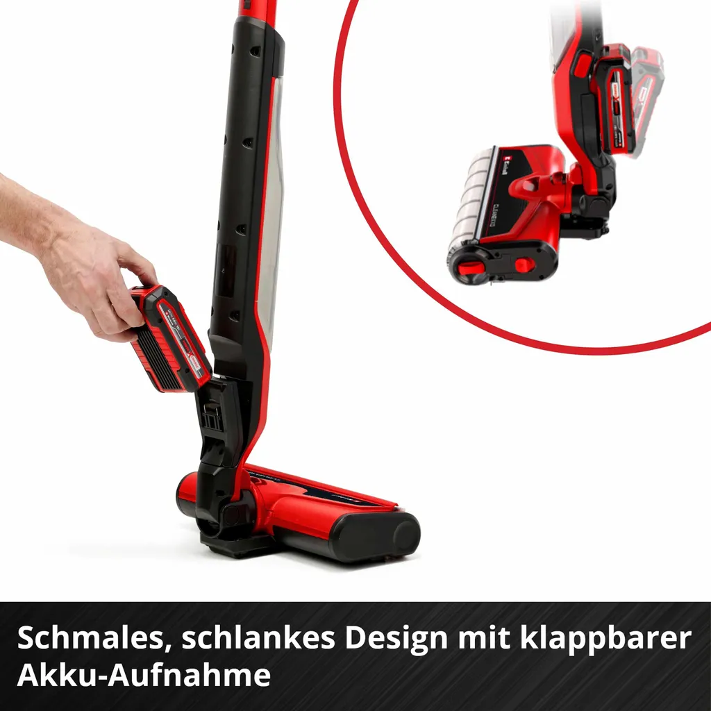 Lave-sol Électrique Einhell CLEANEXXO Humide pour Stratifié et Bois Rouge - 11