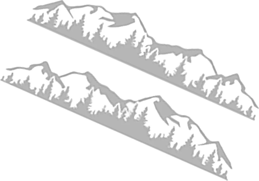 Decalcomanie Grafiche Bosco per Yacht e Camper - 2 Pezzi Bianchi UV - 1