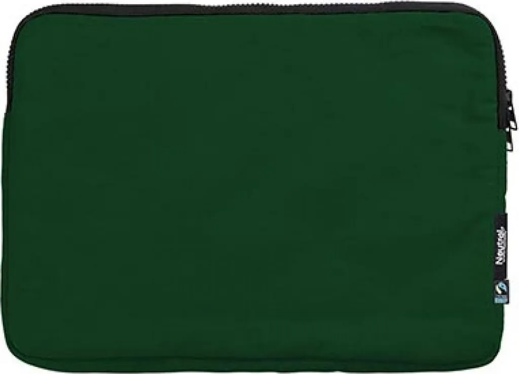 Neutral O90040 Borsa Laptop 13 Pollici Verde Bottiglia in Cotone Bio