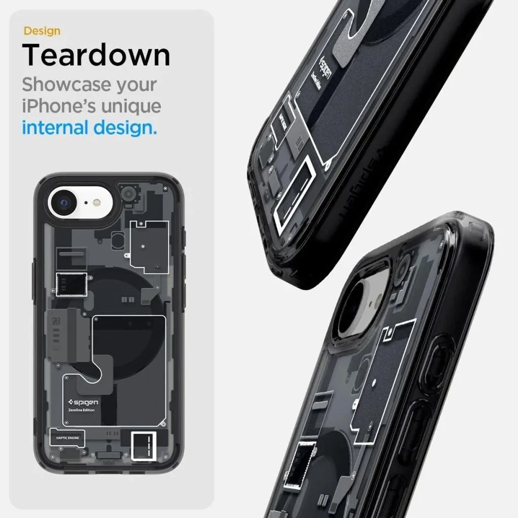 Protection iPhone 16E Coque Transparente MagSafe Spigen Ultra Hybrid - 11