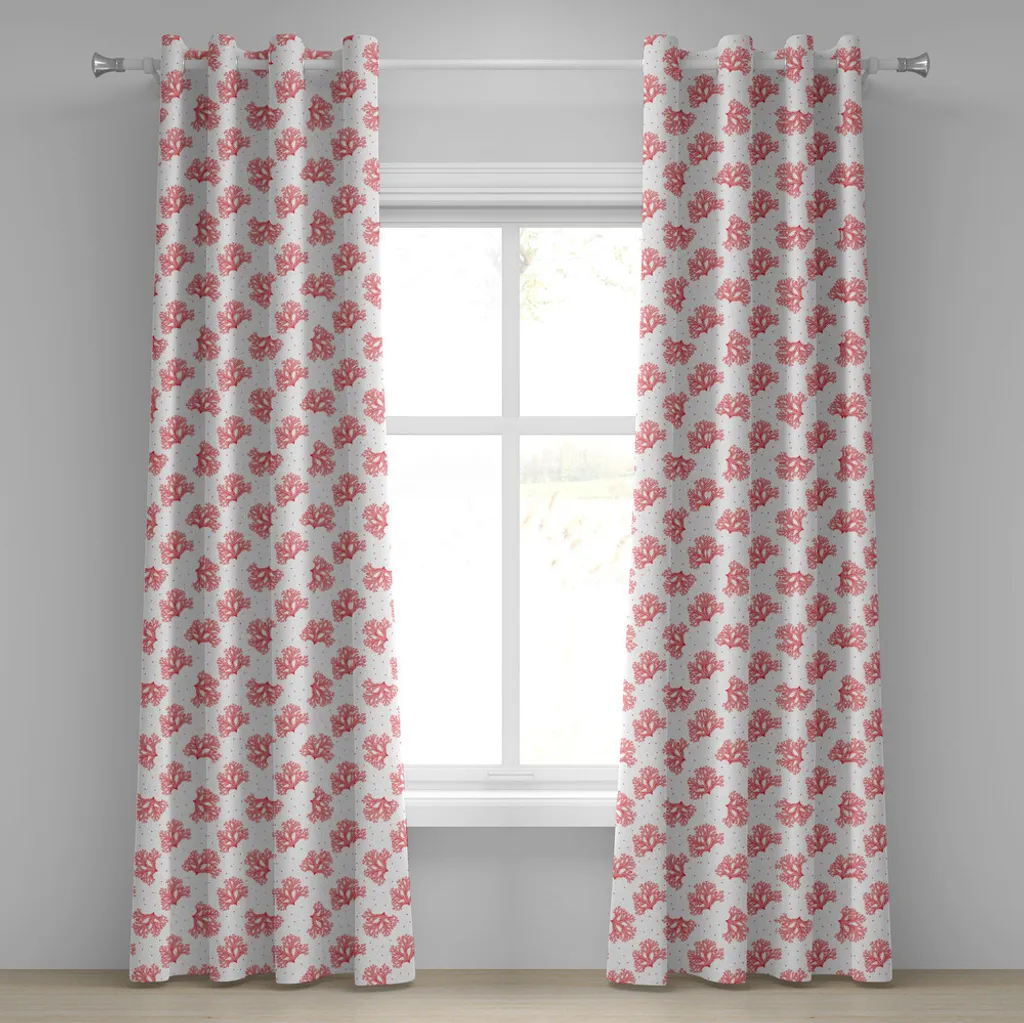 Tenda Abakuhaus Corallo Rosso e Bianco: Design Marino 280x245 cm