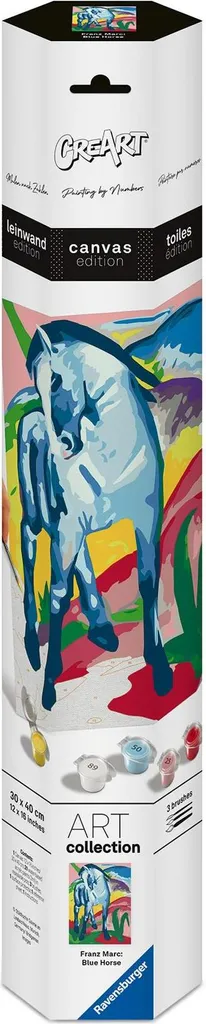 Tableau Peinture par Numéro Franz Marc Cheval Bleu : Toile pour Adultes