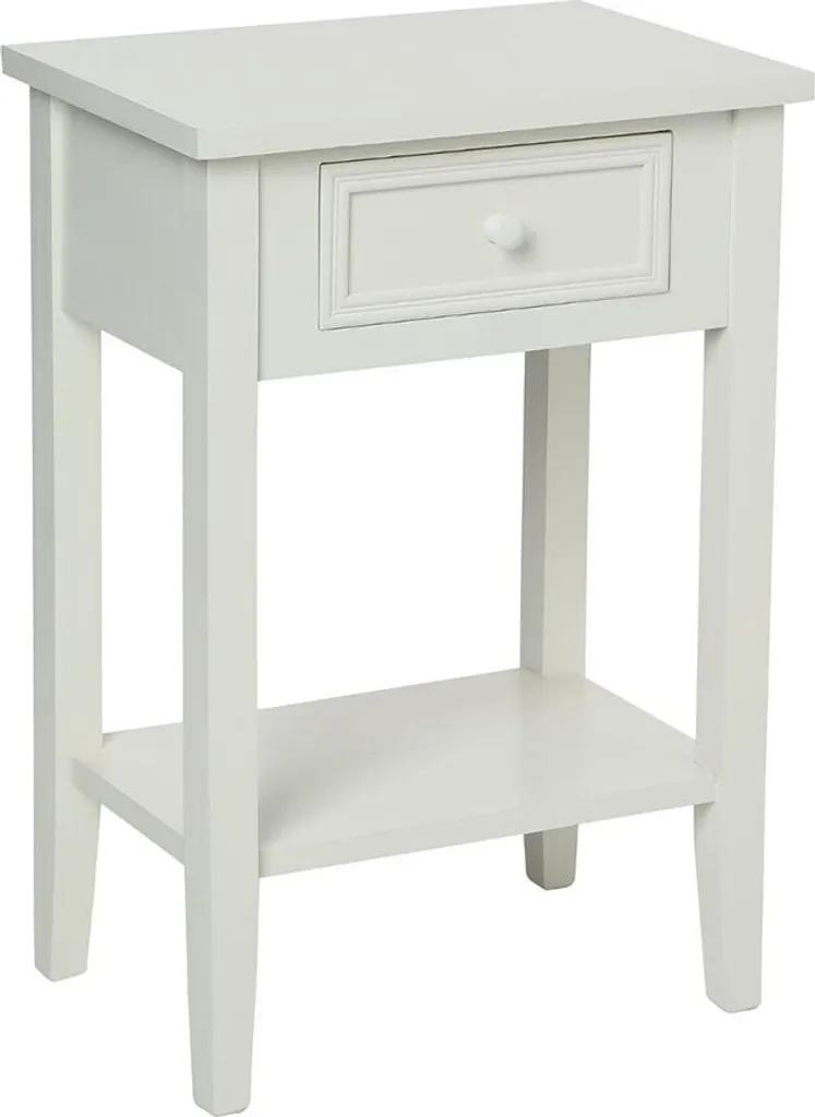 Table de Chevet Blanche Scandinave Claire pour Chambre Adulte Enfant