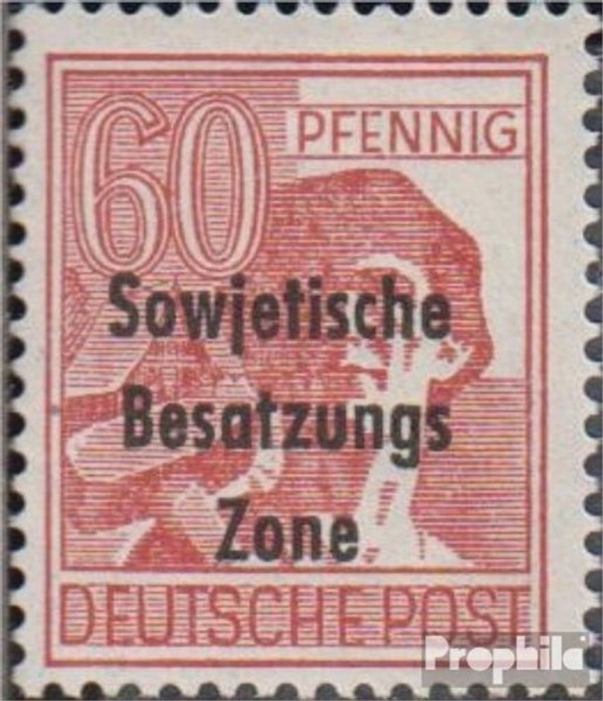 Briefmarken Sowjetische Zone (All.Bes.) 1948 Mi 195a gestempelt SBZ-Aufdruck