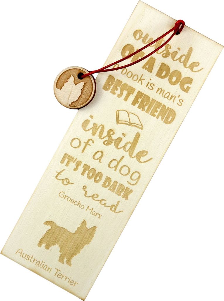 Australian Terrier - Lesezeichen mit Hund, personalisiertes Lesezeichen, Geschenk für Bücherwurm von der Marke Art-Dog