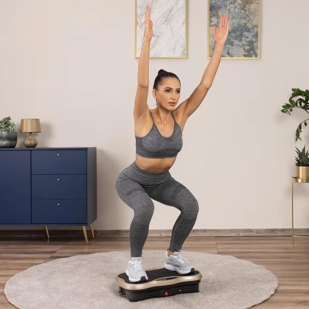 Gymtek® Plaque Vibrante Vibrotrainer 180kg - 5 Programmes et Bluetooth - 4