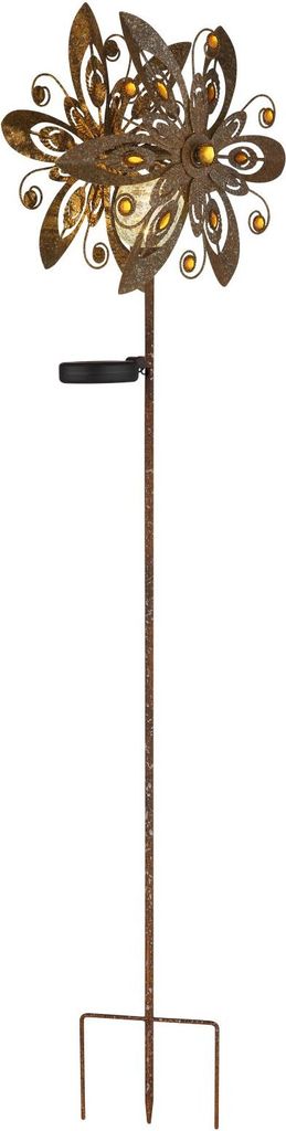 Solar Gartenstecker Rostoptik, Höhe 124cm