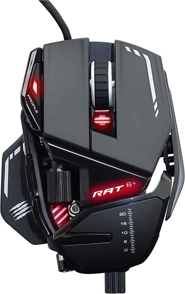 Madcatz, Mouse ottico da gioco RAT 8+ 11 pulsanti Immagine del prodotto 