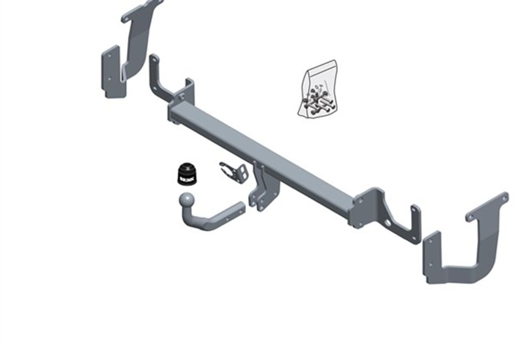 BRINK 617400 Anhängerkupplung 2595kg Max für OPEL Vivaro C Kastenwagen (K0) Zafira Life (K0) Vivaro C Combi (K0) für FIAT Scudo III Kastenwagen