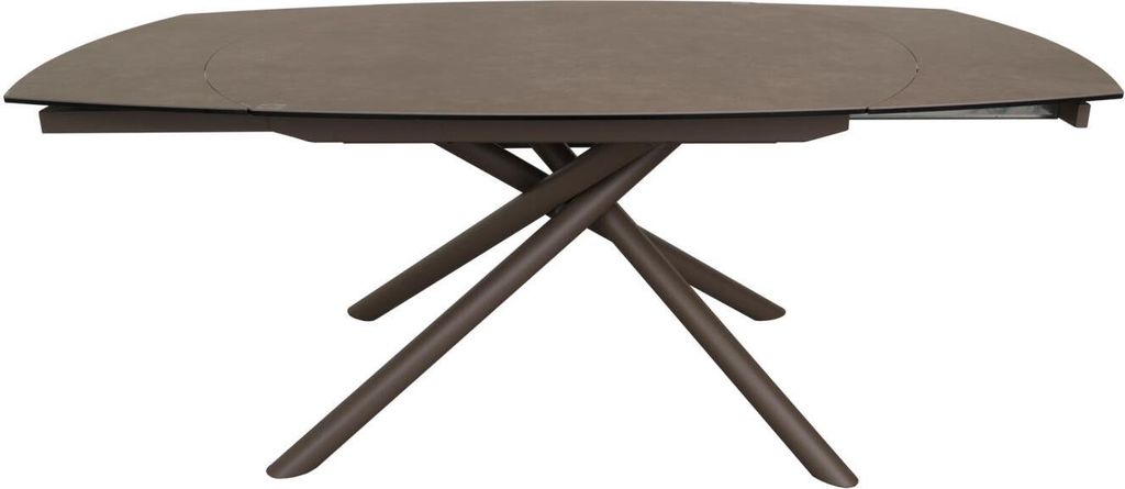 Ausziehtisch Yodalia 130 x 100 x 77 cm Keramik, Glas Esszimmer Esstisch