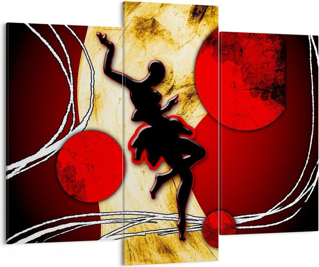 Bild auf Leinwand - Leinwandbild - Afrika frau tänzerin wüste - 130x100cm - Wand Bild - Wanddeko - Leinwanddruck - Bilder - Kunstdruck - Wanddeko...