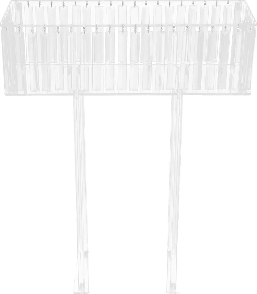 Support de fleurs acrylique durable et transparent avec 12 trous 30cm