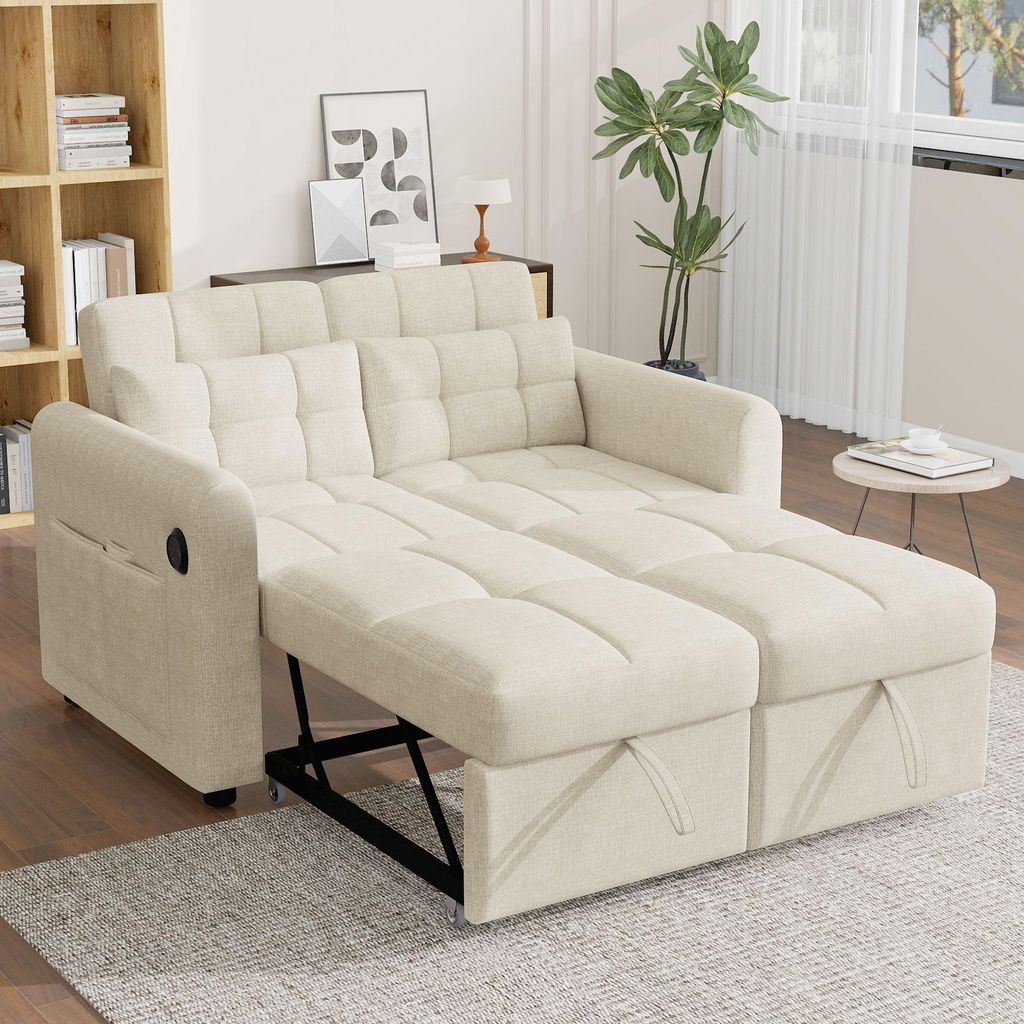 OKWISH Canapé-Lit Convertible 2 Places avec Dossier Image du produit 