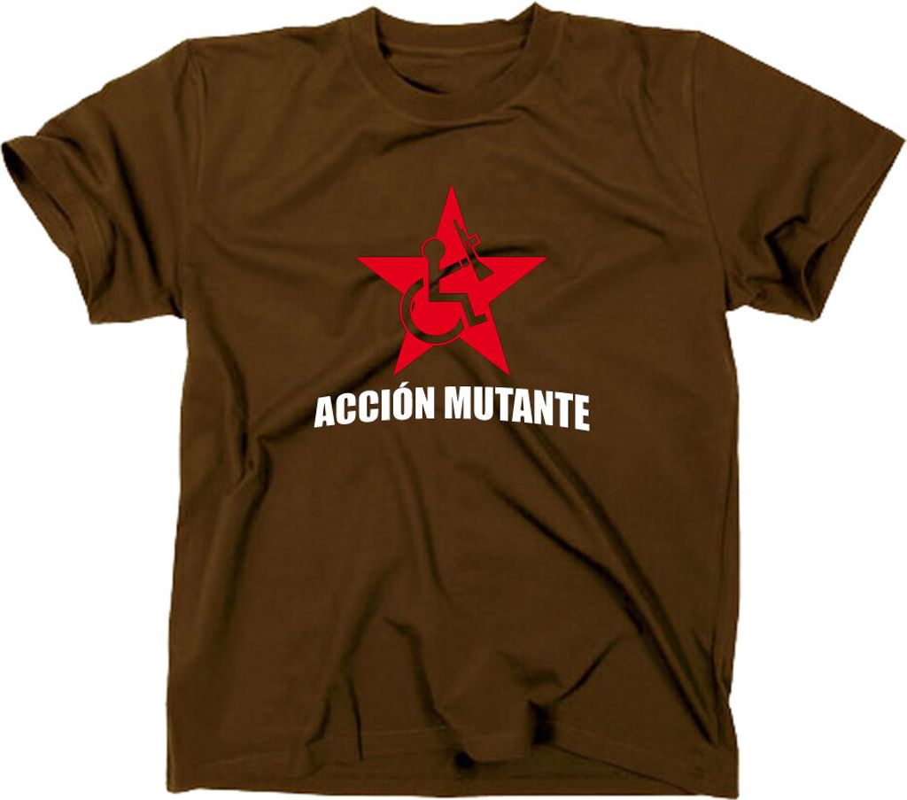 Styletex23 T-Shirt Accion Aktion Mutante Kult, braun, L