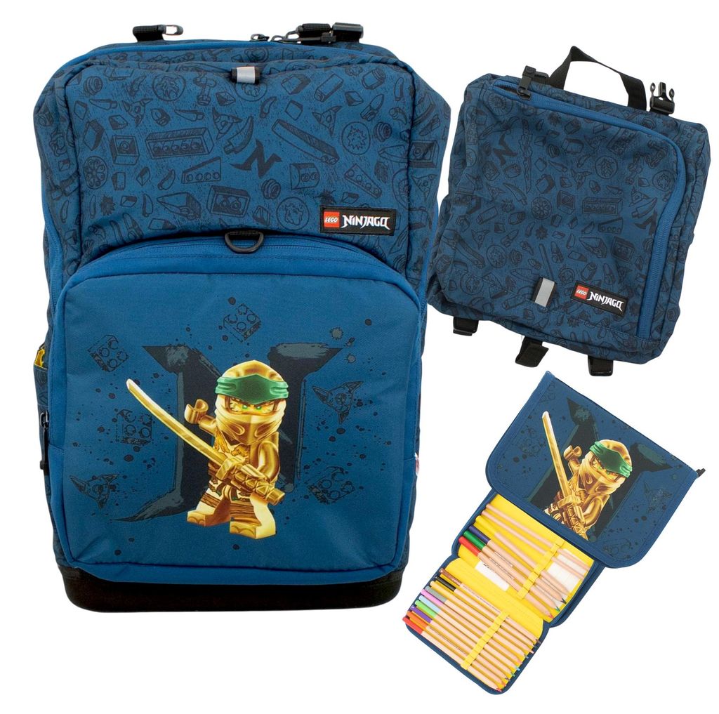 Lego Ninjago Schultasche 3-in-1-Set Ranzen Sporttasche Federmäppchen
